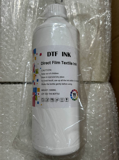 OKAI Premium DTF Ink – 1 Liter Bottle (CMYK & White)