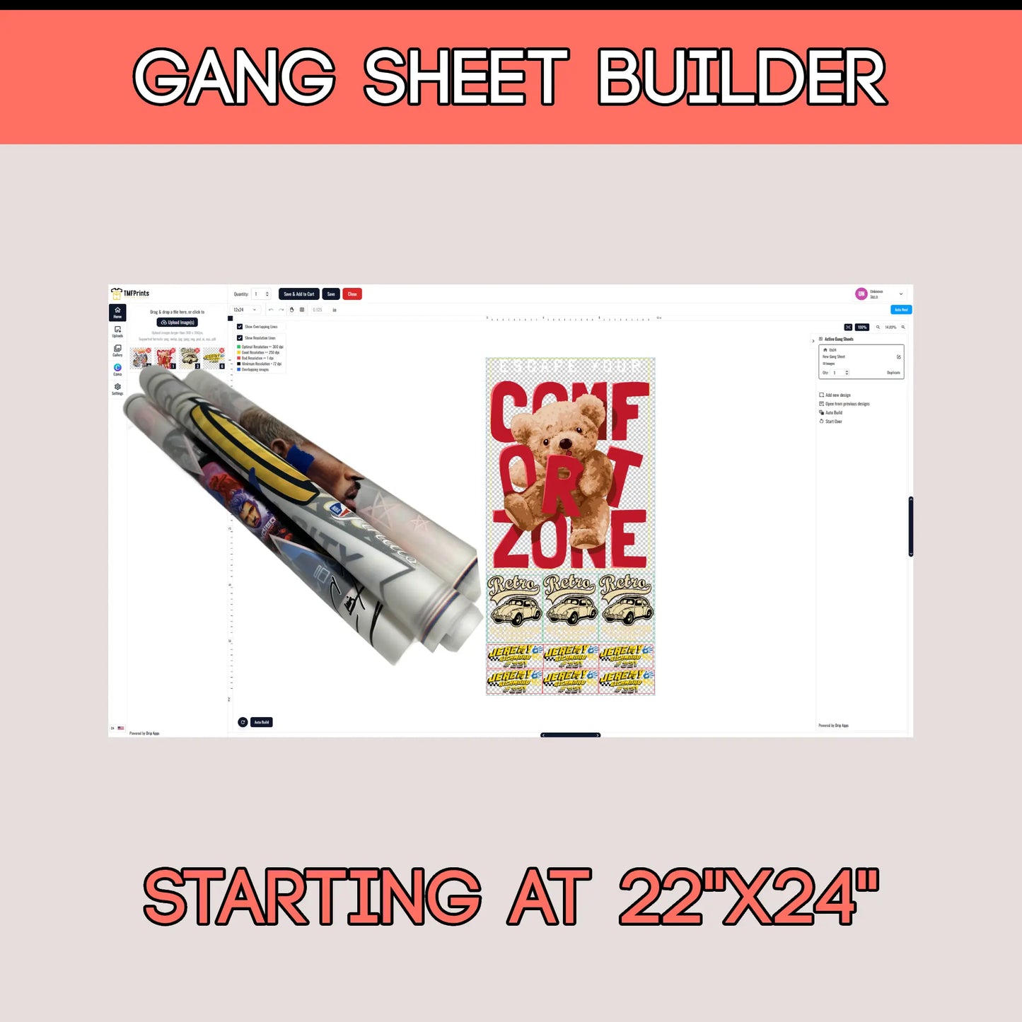 Build DTF Gang Sheet