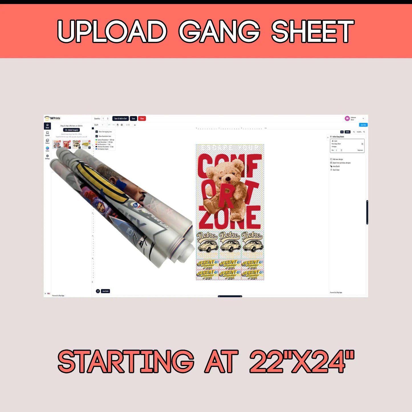 Upload Gang Sheet